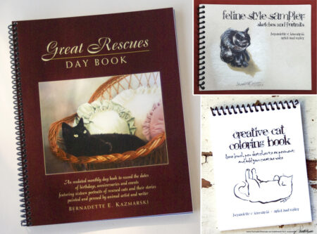 Great Rescues Day Book, Feline Style Sampler and Creative Cat Coloring Book