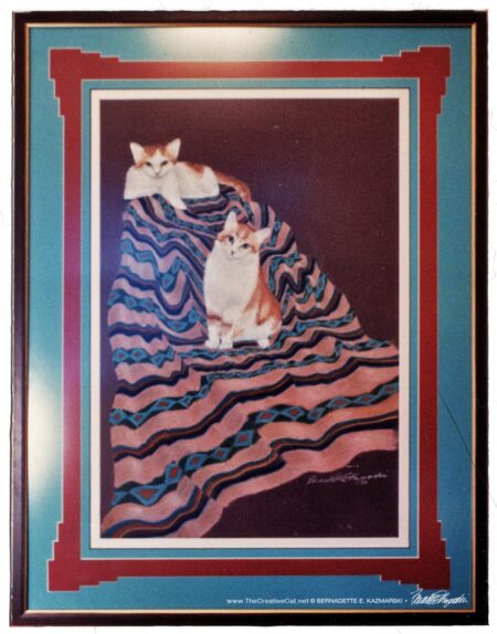 Framed portrait of Sunny and Ginger.